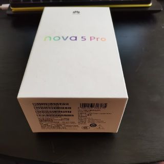 アンドロイド(ANDROID)のみんと様専用nova 5 pro 128g simフリーAndroid10 紫(スマートフォン本体)