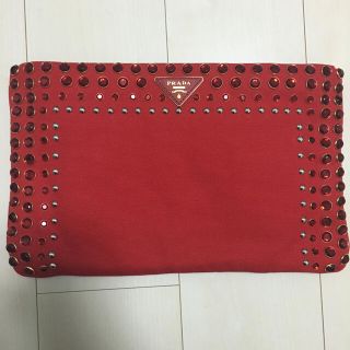 プラダ(PRADA)のプラダビジュークラッチバッグ ほぼ新品美品 再再値下げ(クラッチバッグ)