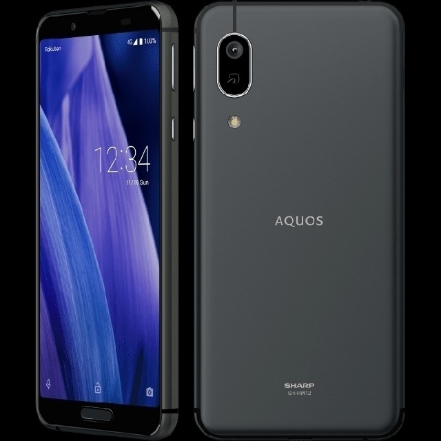 SHARP-AQUOS-sense3lite-SH-RM12ブラックスマートフォン/携帯電話