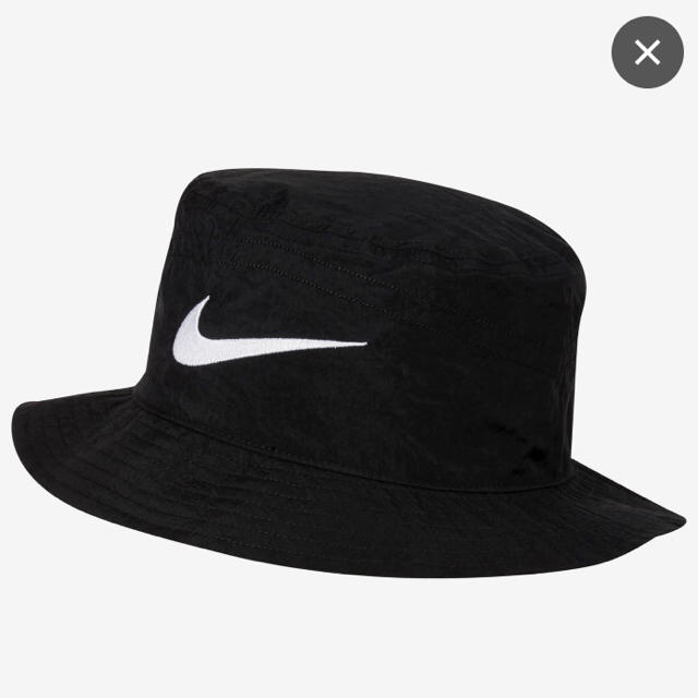 NIKE(ナイキ)の【新品未使用】STUSSY×NIKE BUCKET HAT S/M 黒 メンズの帽子(ハット)の商品写真