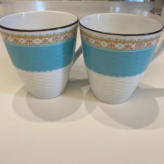 ノリタケ(Noritake)の値下げ！ノリタケ　Noritake ハミングブルー　ペアマグカップ(グラス/カップ)