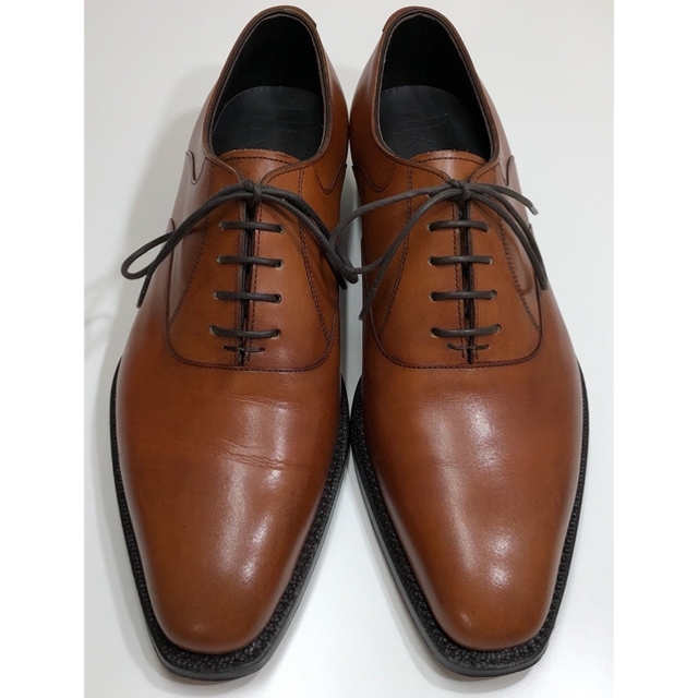 SANYO YAMACHO - 【美品】三陽山長 内羽根プレーントゥ 鞍之介 SANYO YAMACHO - 【美品】三陽山長 内羽根プレーントゥ 鞍之介