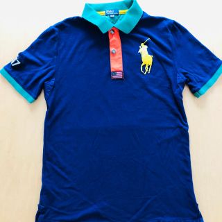 ポロラルフローレン(POLO RALPH LAUREN)のラルフローレン　ポロシャツ　ビッグポニー　男の子　青　160㎝  (Tシャツ/カットソー)