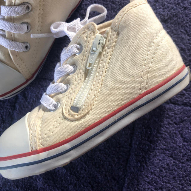 CONVERSE(コンバース)のコンバース14センチ白 キッズ/ベビー/マタニティのベビー靴/シューズ(~14cm)(スニーカー)の商品写真