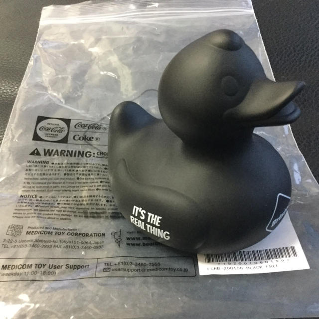 新品 FCRB COCA-COLA RUBBER DUCK ラバーダック 黒