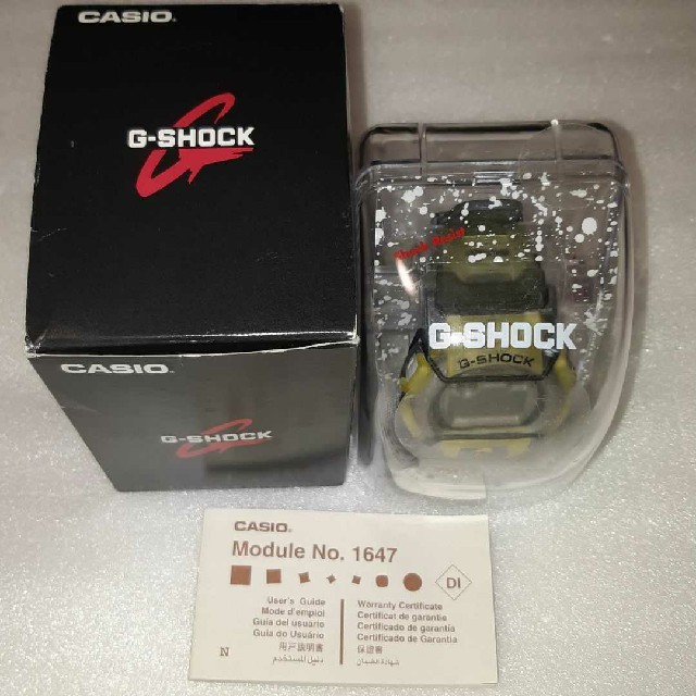 未使用　G-SHOCK CASIO モデルno1647 ケース、説明書付属