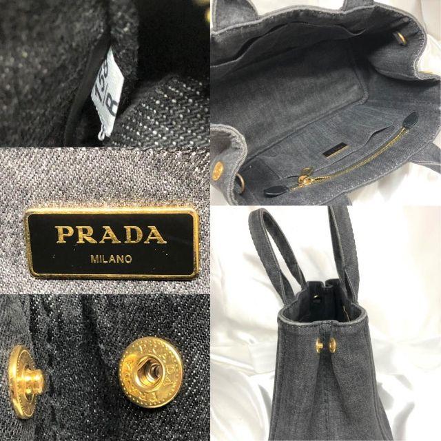 PRADA(プラダ)のプラダ　カナパトート　Sサイズ　2way　デニム レディースのバッグ(トートバッグ)の商品写真