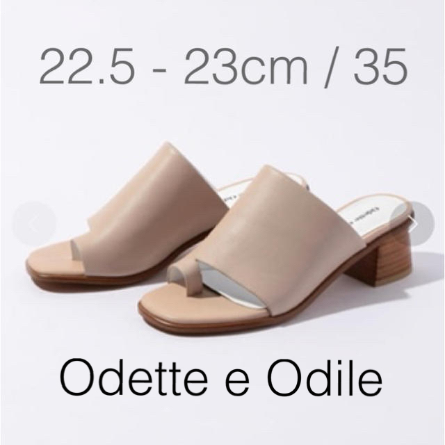 Odette e Odile(オデットエオディール)のOdette e Odile OFC カバードトゥポスト サンダル 35 レディースの靴/シューズ(サンダル)の商品写真