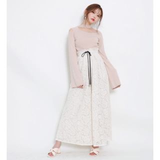 クレイミー(Crayme,)の【新品】 Crayme,  Lace Wide Pants  レースワイドパンツ(サルエルパンツ)