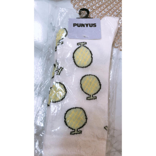 PUNYUS(プニュズ)の靴下 メロン柄 PUNYUS ❣️あきさん専用 レディースのレッグウェア(ソックス)の商品写真