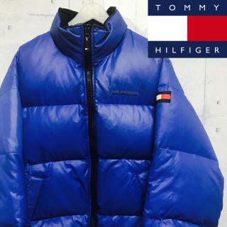 トミーヒルフィガー(TOMMY HILFIGER)の【TOMMY HILFIGER】激レア ダウンジャケット オーバーサイズ ブルー(ダウンジャケット)