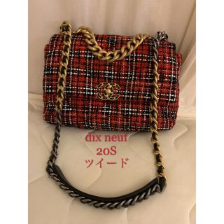 シャネル(CHANEL)のシャネル chanelディズヌフ ツイード バッグ 2020S チェックL 19(ショルダーバッグ)