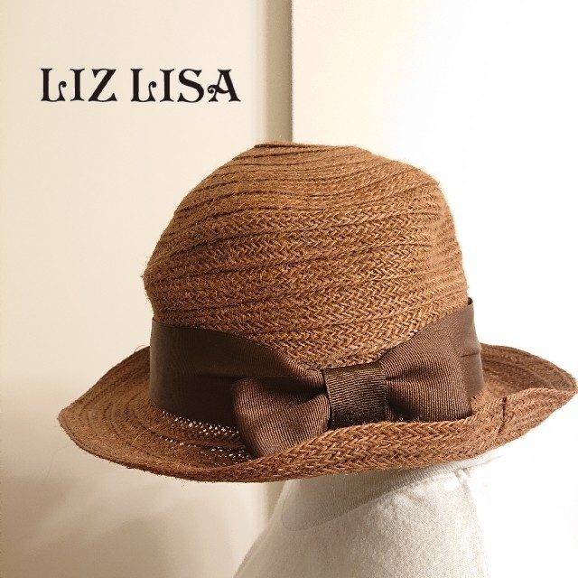 LIZ LISA(リズリサ)の♡新品タグ付♡LIZ LISA♡リボン付 ストローハット♡ レディースの帽子(麦わら帽子/ストローハット)の商品写真