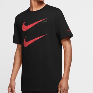 ナイキ(NIKE)のNIKE BIG SWOOSH Tシャツ ホワイト ブラック(Tシャツ/カットソー(半袖/袖なし))