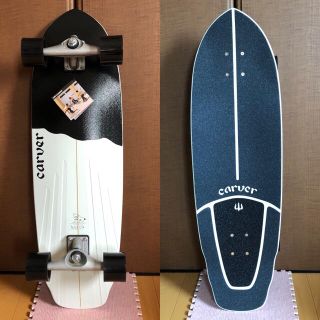 カーバー　Carver 32.5" Black Tip Surfskate CX(スケートボード)