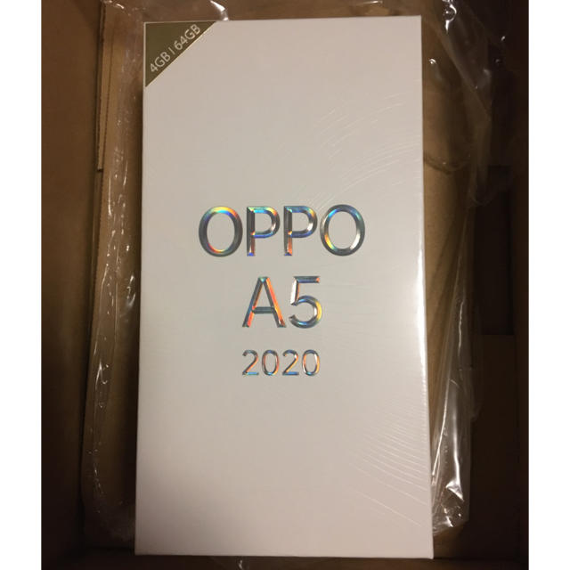 新品 未開封 版 OPPO A5 2020 SIMフリー ブルー