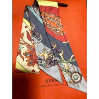 エルメス(Hermes)のツイリー💛イエロー/グレー系💛(バンダナ/スカーフ)