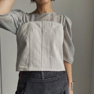 アメリヴィンテージ(Ameri VINTAGE)のPUFF SLEEVE LAYERED TOP(シャツ/ブラウス(長袖/七分))