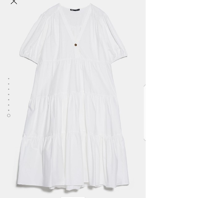 ZARA(ザラ)のザラ　ZARA　フリル　ワンピース レディースのワンピース(ひざ丈ワンピース)の商品写真