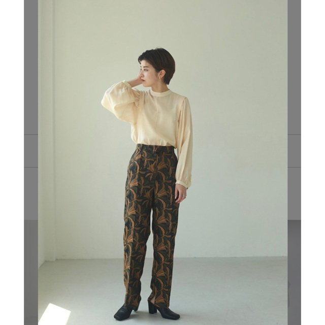 TODAYFUL Jacquard Slit Trousers ORG 36