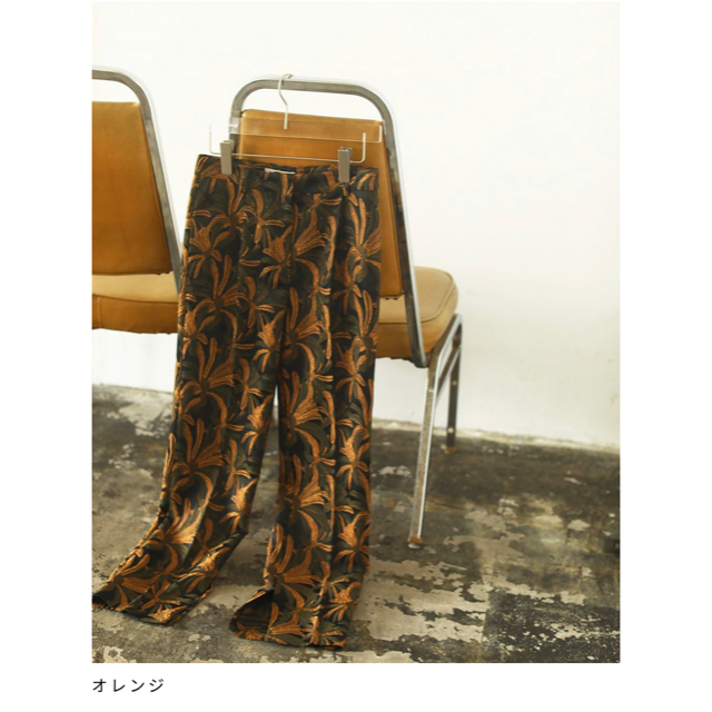 TODAYFUL Jacquard Slit Trousers ORG 36 - カジュアルパンツ