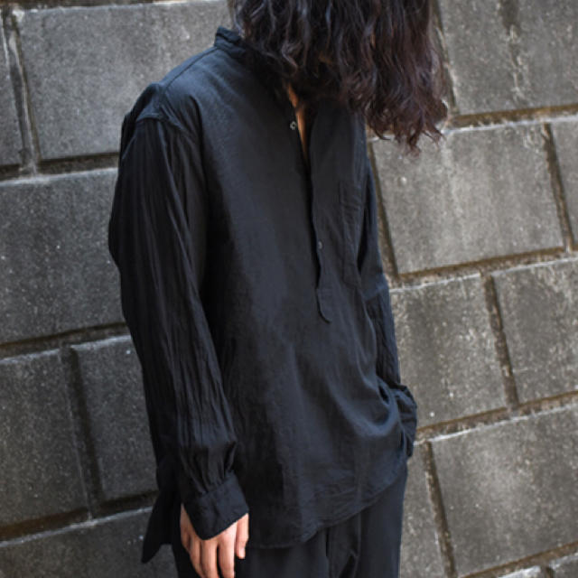 COMOLI - comoli ベタシャン プルオーバーシャツ ブラック の通販 by