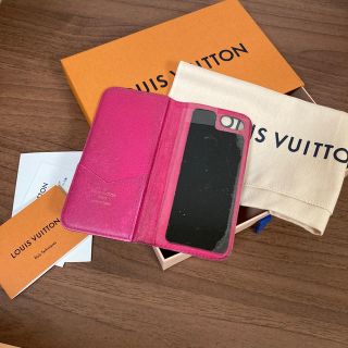 ルイヴィトン(LOUIS VUITTON)のLOUIS VUITTON iPhone7 FOLIO MNG ROSE (iPhoneケース)