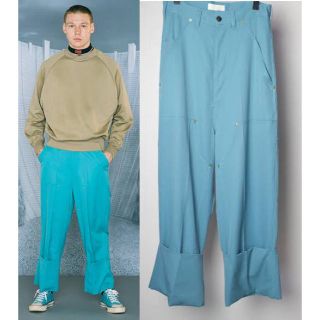 アンユーズド(UNUSED)の[希少品] neon signネオンサインdouble knee slacks(スラックス)