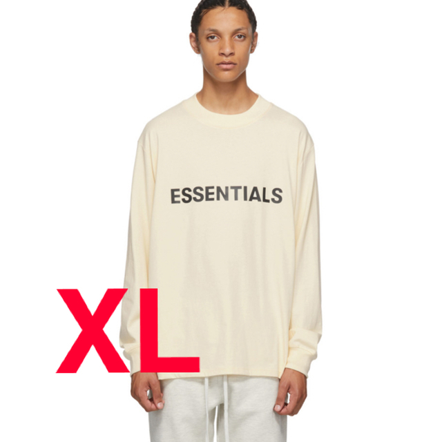 トップスfear of god  essentials  ロンT クリーム　XL