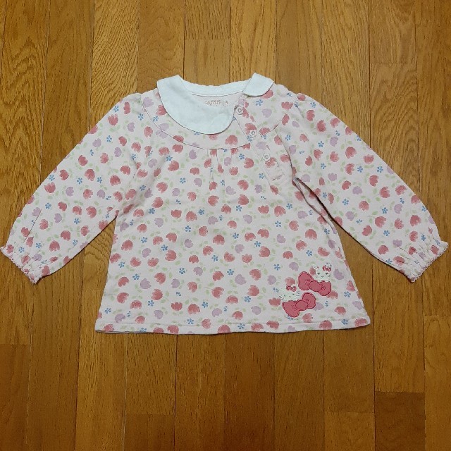 キティ　クーラクール　コラボ　キムラタン　95 キッズ/ベビー/マタニティのキッズ服女の子用(90cm~)(Tシャツ/カットソー)の商品写真