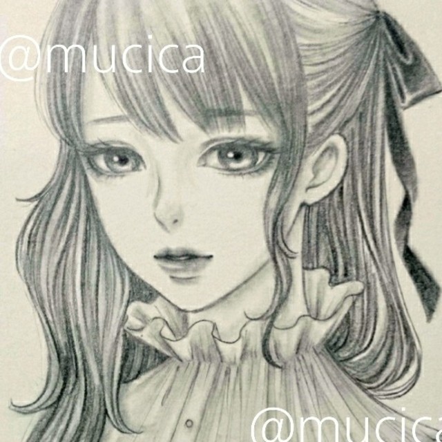 魅力的な価格 手描きイラスト オリジナル 鉛筆画 絵画+タペストリー
