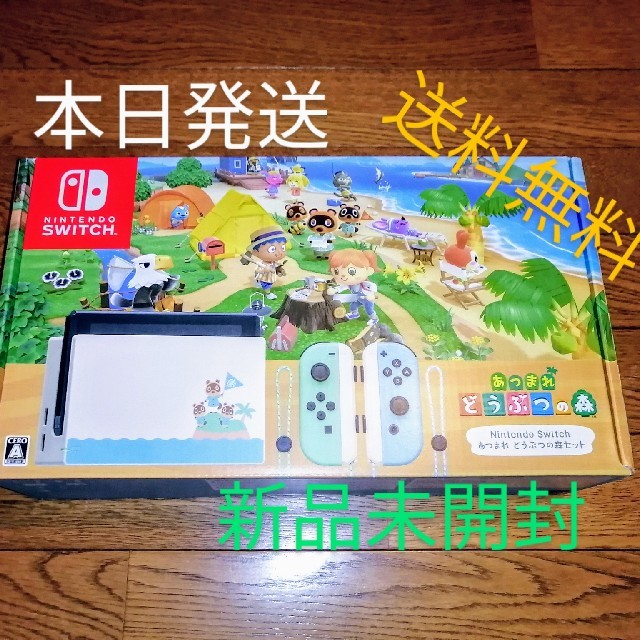 Nintendo Switch(ニンテンドースイッチ)のどうぶつの森 本体 新品 どうもり 任天堂 nintendo switch 値下 エンタメ/ホビーのゲームソフト/ゲーム機本体(家庭用ゲーム機本体)の商品写真