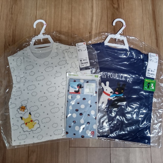 UNIQLO(ユニクロ)のUNIQLO　半袖Tシャツ　レギンス(7分丈) キッズ/ベビー/マタニティのキッズ服男の子用(90cm~)(Tシャツ/カットソー)の商品写真