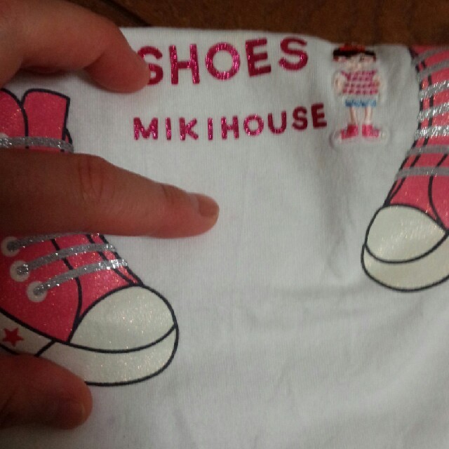 mikihouse(ミキハウス)のミキハウス Tシャツ ブランシェス ショートパンツセット キッズ/ベビー/マタニティのキッズ服女の子用(90cm~)(Tシャツ/カットソー)の商品写真