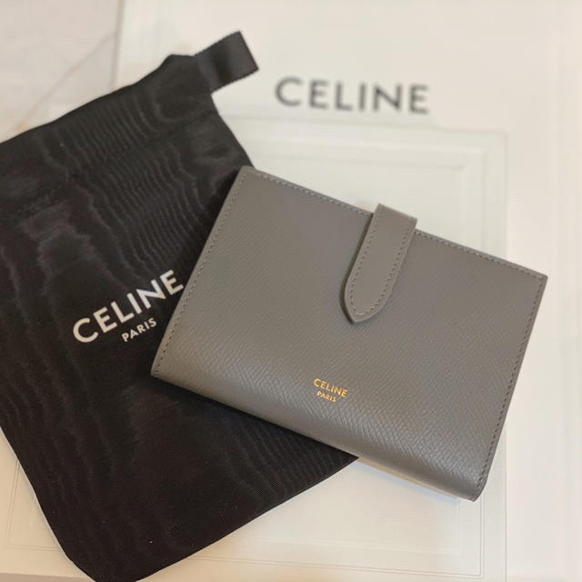 CELINE セリーヌ ミディアム ストラップ ウォレット ペブル | www