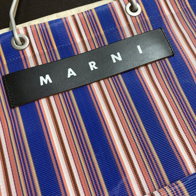 Marni(マルニ)の【未使用】MARNI  マルニ　ストライプバッグ　ネイビー レディースのバッグ(トートバッグ)の商品写真