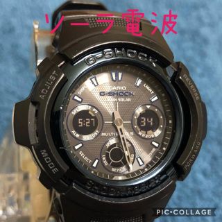 ジーショック(G-SHOCK)のCASIO G-SHOCK 電波ソーラー 美品 AWG-シリーズ 反転液晶モデル(腕時計(アナログ))