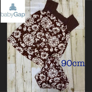ベビーギャップ(babyGAP)の【baby gap】花柄ノースリーブワンピース・パンツ セットアップ 90cm(ワンピース)