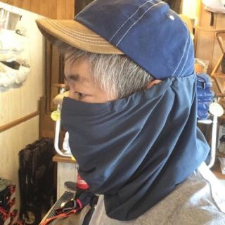 山と道 オンリーフード only hood slate blue