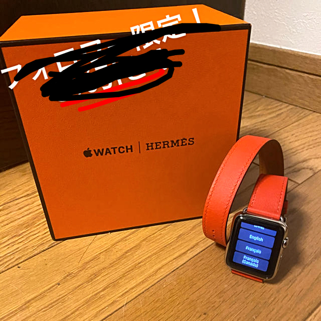 Apple Watch(アップルウォッチ)の<極美品>Apple Watch エルメス　初代　ドゥブルトゥール メンズの時計(腕時計(デジタル))の商品写真