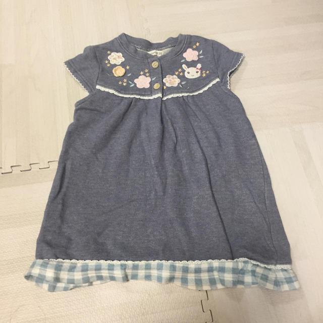 coeur a coeur(クーラクール)のクーラクール うさぎワンピース  95サイズ キッズ/ベビー/マタニティのキッズ服女の子用(90cm~)(ワンピース)の商品写真