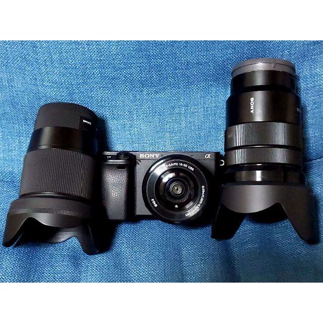 中古品】α6400本体+レンズ3点(18-105mmF4,16mmF1.4) 【SALE/37%OFF