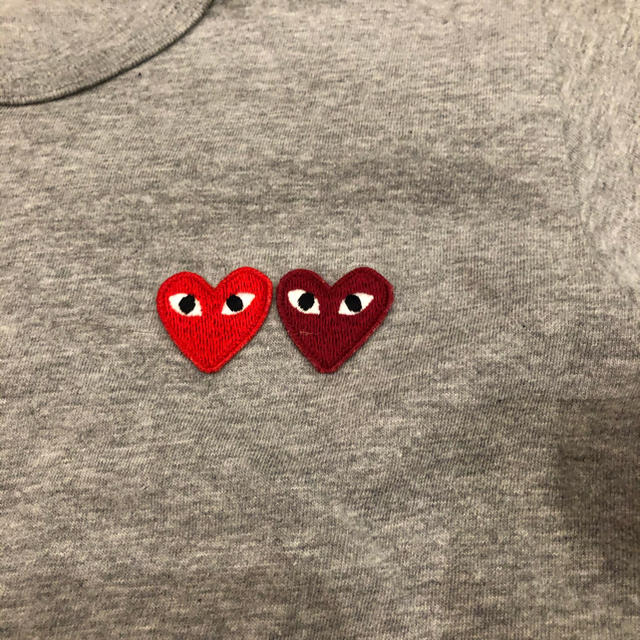 COMME des GARCONS(コムデギャルソン)のTシャツ COMME DES GARÇONS PLAY 美品！グレー レディースのトップス(Tシャツ(半袖/袖なし))の商品写真