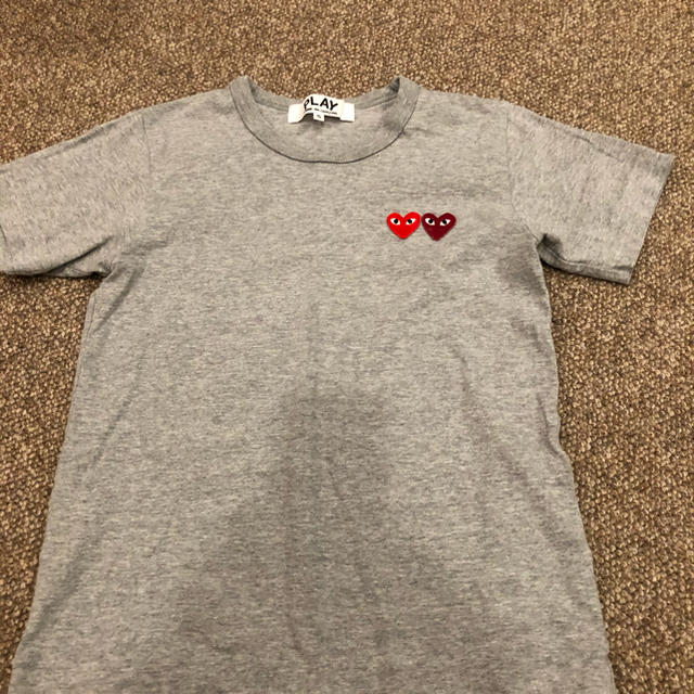 COMME des GARCONS(コムデギャルソン)のTシャツ COMME DES GARÇONS PLAY 美品！グレー レディースのトップス(Tシャツ(半袖/袖なし))の商品写真