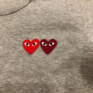 コムデギャルソン(COMME des GARCONS)のTシャツ COMME DES GARÇONS PLAY 美品！グレー(Tシャツ(半袖/袖なし))