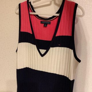 トミーヒルフィガー(TOMMY HILFIGER)のTOMMYHILFIGERノースリーブニットワンピース(ロングワンピース/マキシワンピース)