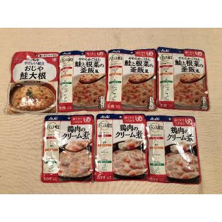 アサヒ(アサヒ)の介護食（歯ぐきでつぶせる）キユーピー＆Asahi 7食セット(レトルト食品)