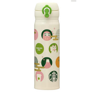 スターバックスコーヒー(Starbucks Coffee)の【新品未使用】ハンディーステンレスボトルアイコンズグリーン500ml(タンブラー)