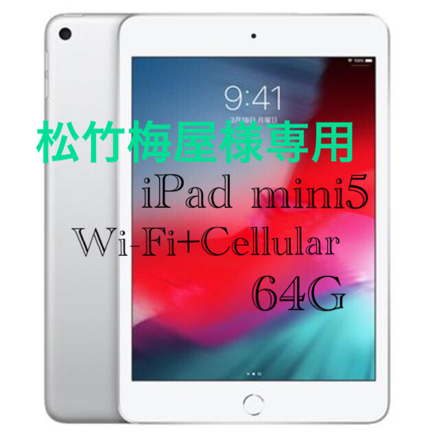 【SIMフリー/新品未使用】iPad mini5 Wi-Fi+Cellular