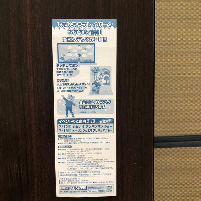 おもちゃ王国軽井沢チケット チケットの施設利用券(遊園地/テーマパーク)の商品写真